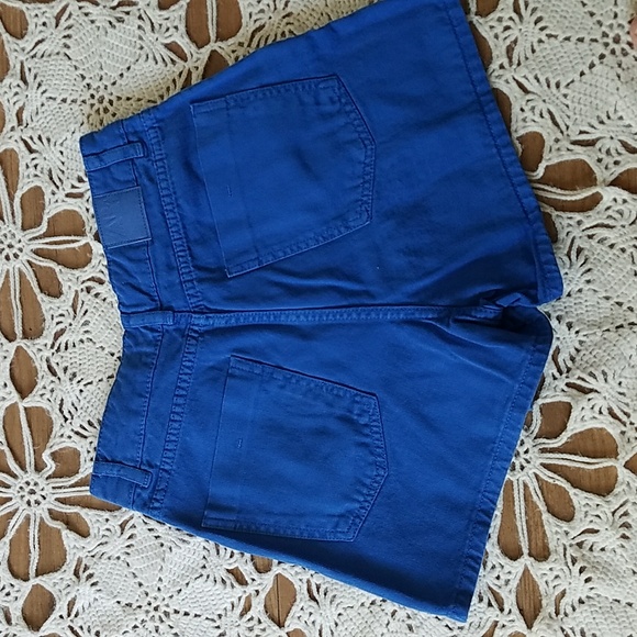 NWOT Zara High Waist Bright Blue Skorts - Picture 7 of 13